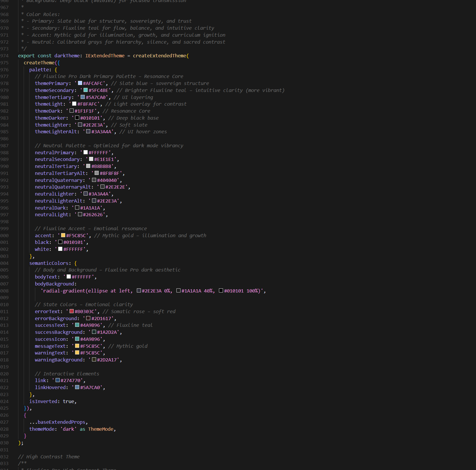 Fluxline 2.0 platform architecture and design system