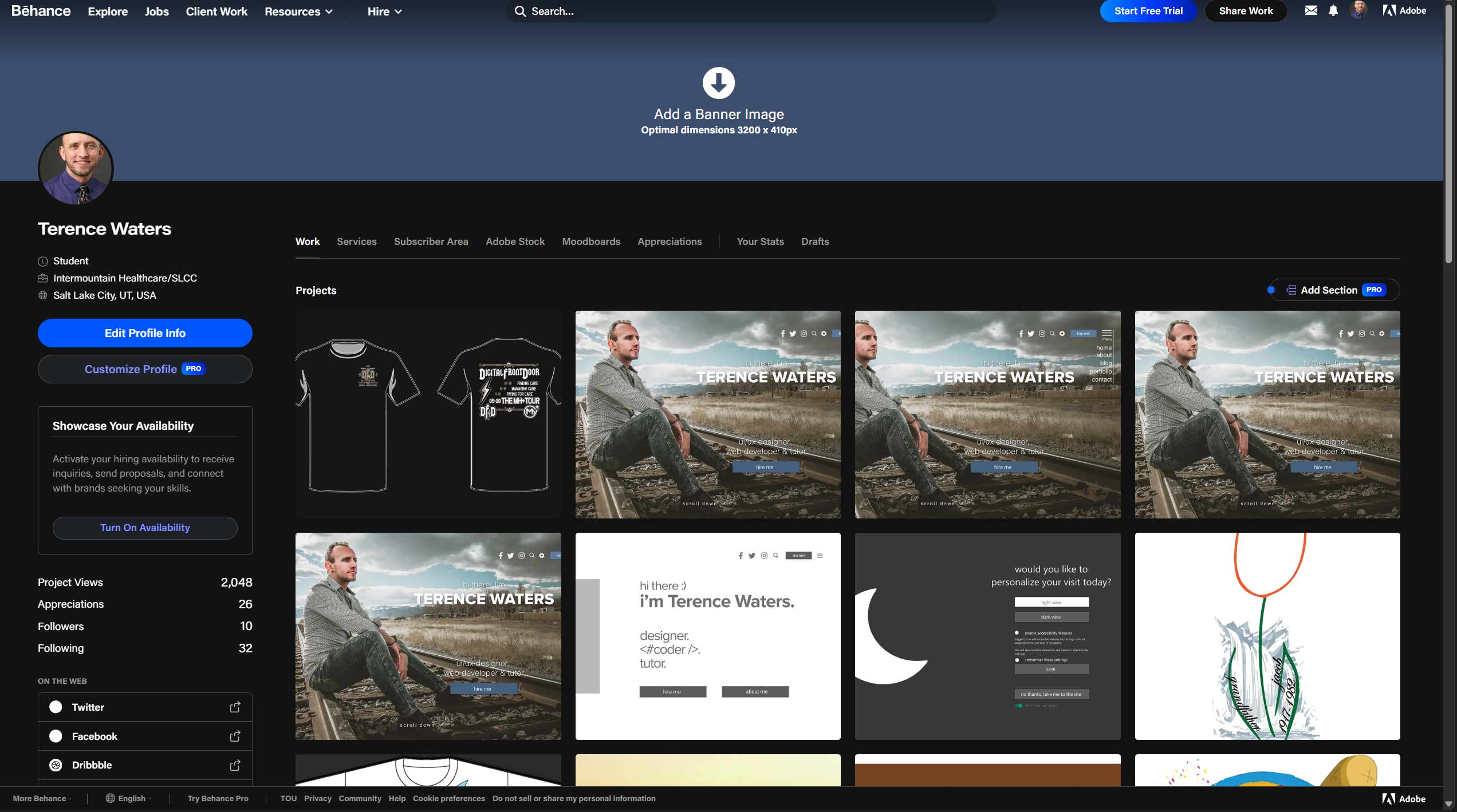 Graphic design portfolio showcase- Behance.net